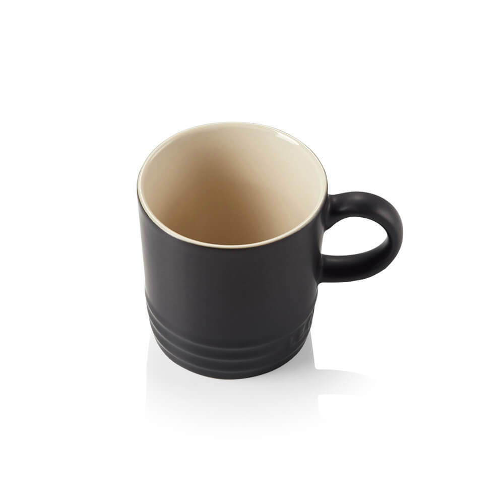 Le Creuset Satin Black Stoneware Espresso Mug 100ml